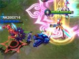 Intense teamfight in Heroes Arena Heroes Arena intense teamfight