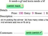 Happy Baby Contests Enter player's contests in Happy Baby
