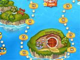 Level selection menu in Little Robinson Adventures Little Robinson Adventures level selection menu