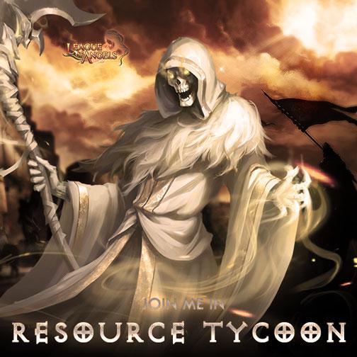 Get Skeleton Devotee from Resource Tycoon in League of Angels Get Skeleton Devotee from Resource Tycoon in League of Angels