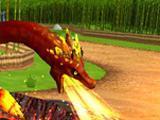 Fighting a Dragon in Wizard 101 A group of wizards take on a Dragon in Wizard 101