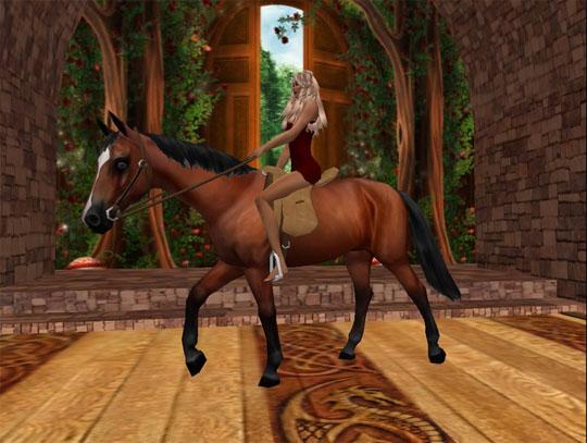 Beautiful Horse and Rider from Second Life Beautiful Horse and Rider from Second Life