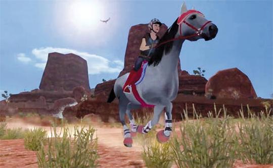 Gallop Through the Dusty Desert in Planet Horse Gallop Through the Dusty Desert in Planet Horse