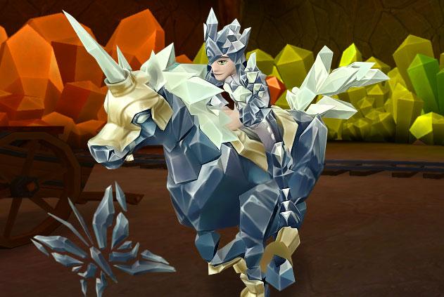 Magnificent crystalline horse mount in Wizard 101 Magnificent crystalline horse mount in Wizard 101