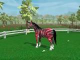 Striped horse in a paddock in Horse Academy 3D Striped horse in a paddock in Horse Academy 3D