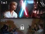 Main menu of Star Wars: Force Arena Star Wars: Force Arena main menu