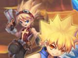 Lunaria Story Logo The logo for Lunaria Story, with one character of each class