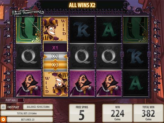 Free Spins on the 3 Musketeers Machine Free Spins on the 3 Musketeers Machine