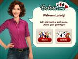 Picking a game mode in Belote.com Belote.com picking a game mode