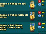 Achievement screen in Yatzy Arena Yatzy Arena achievement screen