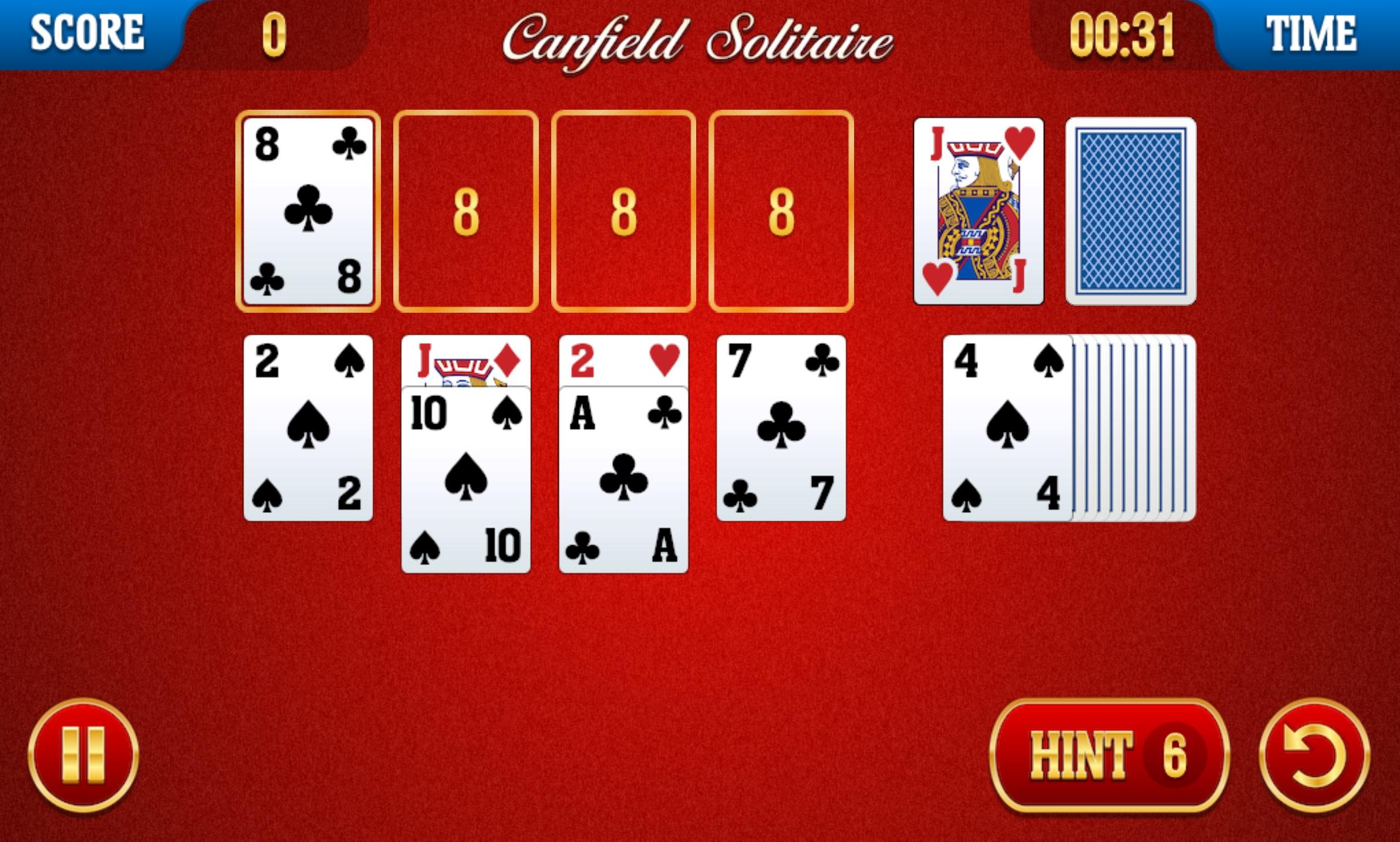 Canfield Solitaire Jogos de Solitário Online