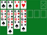 Close to completion in Solitaire Solitaire close to completion