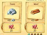 In-game shop of Island Village Island Village in-game shop