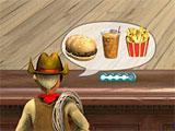 Burger Shop: Customer Placing Order Burger Shop: Customer Placing Order