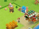 Birds eye view of the farm in Farm Story 2: Winter Farm Story 2: Winter birds eye view of the farm