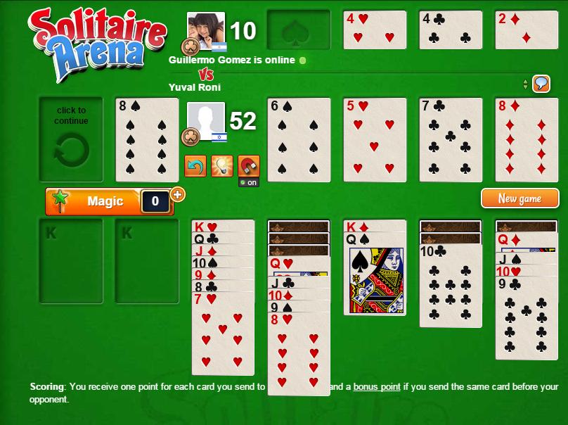Solitaire arena free online game